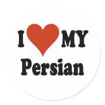 I Love My Persian Cat Gifts and Apparel stickers by janbalaya I Love My Persian Cat Gifts and Apparel stickers