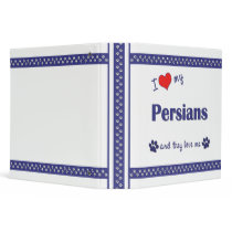 I Love My Persians (Multiple Cats) Vinyl Binders