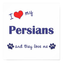 I Love My Persians (Multiple Cats) posters