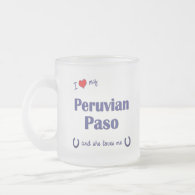 I Love My Peruvian Paso (Female Horse) Coffee Mugs
