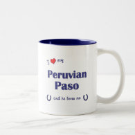 I Love My Peruvian Paso (Male Horse) Coffee Mugs