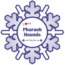I Love My Pharaoh Hounds (Multi Dogs) Ornament photo sculptures
