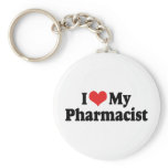 I Love My Pharmacist Keychain