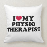 I love my physiotherapist throw pillow