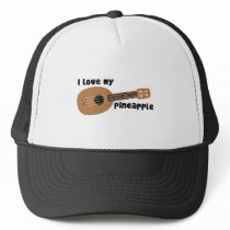 I Love My Pineapple Ukulele hats