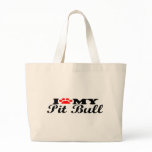 I Love My Pit Bull Canvas Bag