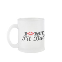 I Love My Pit Bull mugs