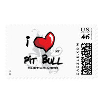 I Love My Pit Bull! postage by ourpack I Love My Pit Bull! postage