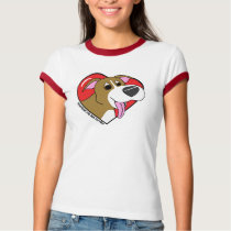 I Love my Pit Bull TShirt (Cartoon) by MenagerieMayhem I Love my Pit Bull TShirt (Cartoon)