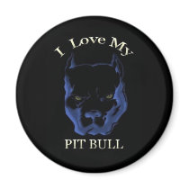 I Love My Pitbull magnets