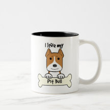 I Love My Pitbull Mug