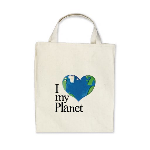 i love my planet bag