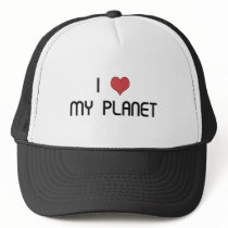 I Love My Planet. hats by cranberries I Love My Planet. hats