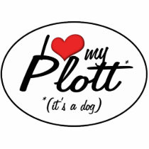 I Love My Plott (It's a Dog) Photo Cutout