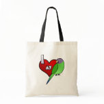 I Love my Plumheaded Parakeet (Hen) Canvas Bag