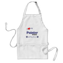 I Love My Pointer Mixes (Multiple Dogs) aprons