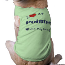 I Love My Pointers (Multiple Dogs) pet clothing