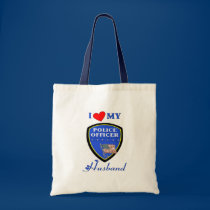 I Love My Police Husband bags