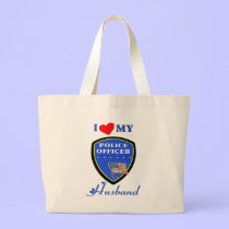 I Love My Police Husband bags