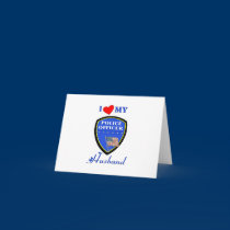 I Love My Police Husband cards