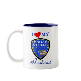 I Love My Police Husband mug