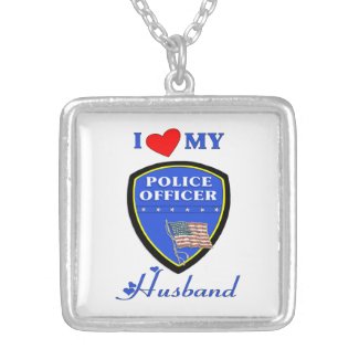 I Love My Police Husband Necklace