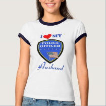 I Love My Police Husband t-shirts