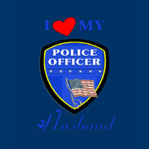 I Love My Police Husband t-shirts