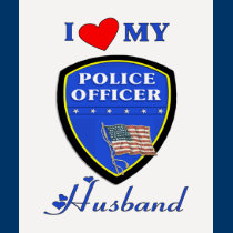 I Love My Police Husband t-shirts