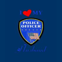 I Love My Police Husband t-shirts