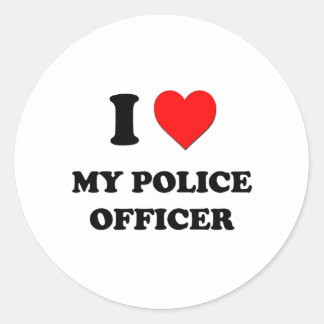 i love police t shirt