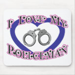 I Love My Policeman Mouse Pad