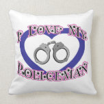I Love My Policeman Pillow