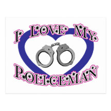I Love My Policeman Post Cards