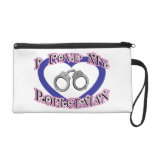I Love My Policeman Wristlet Purses