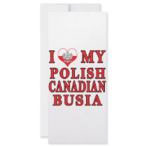 I Love My Polish Canadian Busia rack cards by PolishCanadian I Love My Polish Canadian Busia rack cards