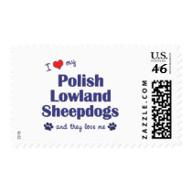 I Love My Polish Lowland Sheepdogs (Multiple Dogs) Postage