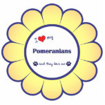 I Love My Pomeranians (Multiple Dogs) Cut Outs