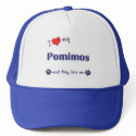 I Love My Pomimos (Multiple Dogs) hats by dogadoodle I Love My Pomimos (Multiple Dogs) hats