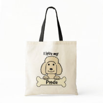 I Love My Poodle bags