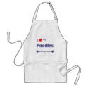 I Love My Poodles (Multiple Dogs) aprons by thatsalottadogs I Love My Poodles (Multiple Dogs) aprons
