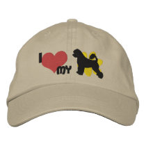 I Love my Portuguese Water Dog Embroidered Hat embroidered hats