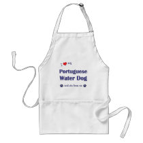 I Love My Portuguese Water Dog (Female Dog) Aprons