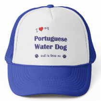 I Love My Portuguese Water Dog (Male Dog) Trucker Hats