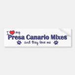 I Love My Presa Canario Mixes (Multiple Dogs) Bumper Sticker