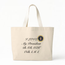 I LOVE MY PRESIDENT BARACK OBAMA Commemorative bags