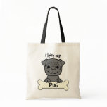 I Love My Pug bags