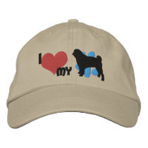 I Love my Pug Embroidered Hat