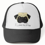 I Love my Pug hats