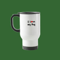 I love my pug merchandise mugs